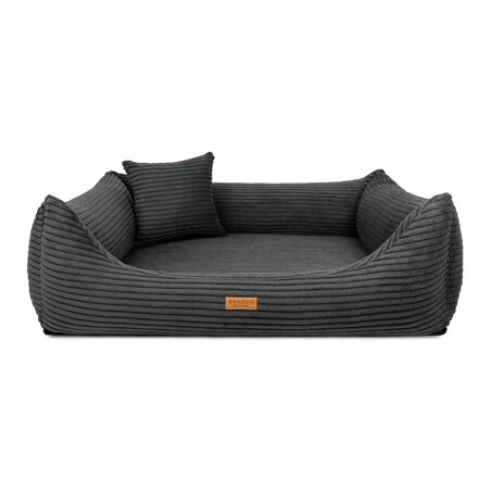 Duże, ortopedyczne legowisko Rimini w kolorze grafitowym