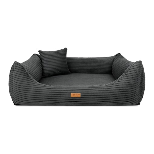 Duże, ortopedyczne legowisko Rimini w kolorze grafitowym