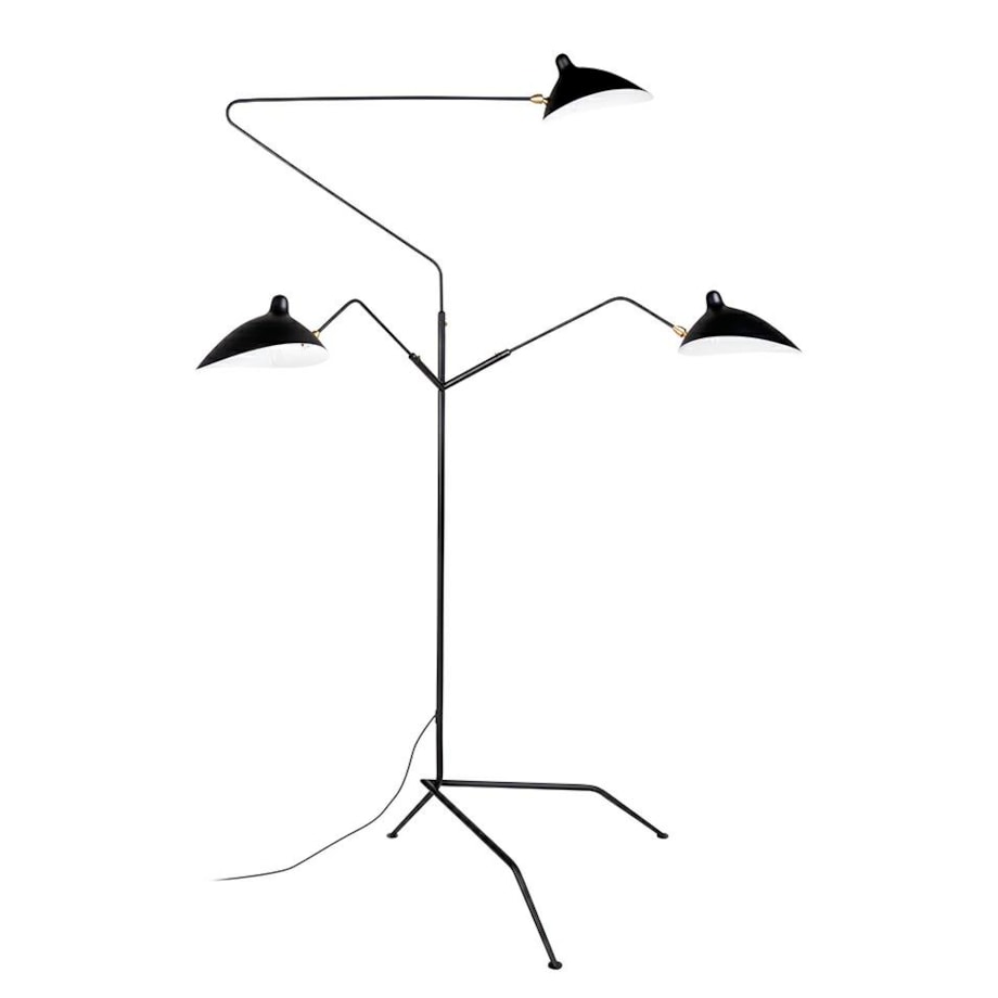 Lampa podłogowa RAVEN FLOOR UP 3 czarna - aluminium, stal węglowa