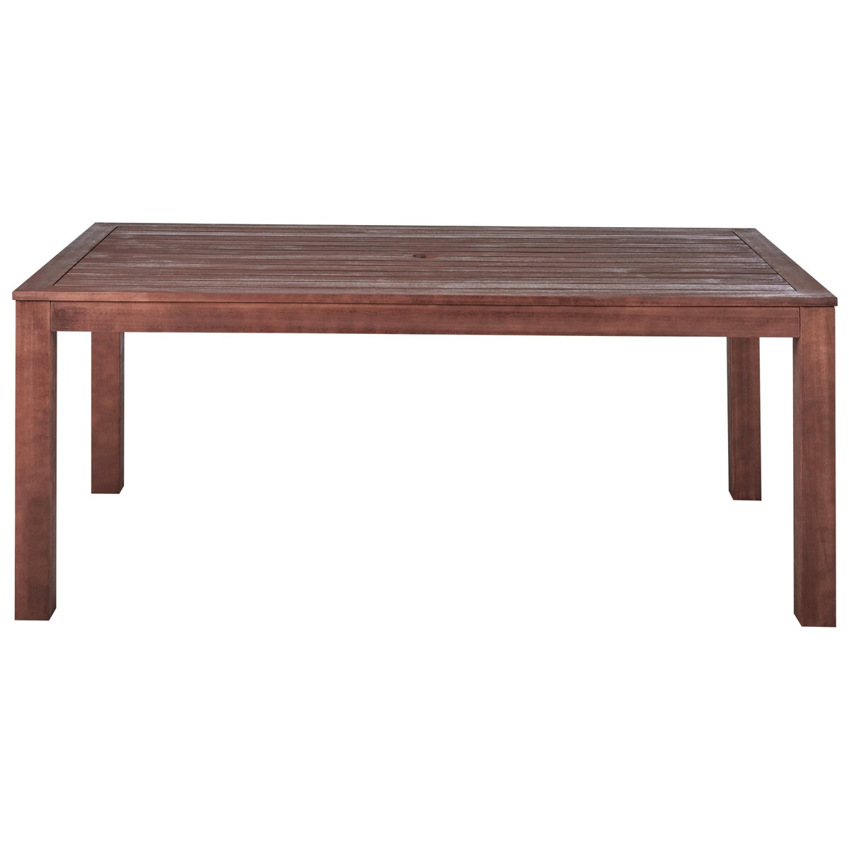 Stół ogrodowy TUSCANIA 180 cm 100 cm Drewno eukaliptusowe Ciemnobrązowy