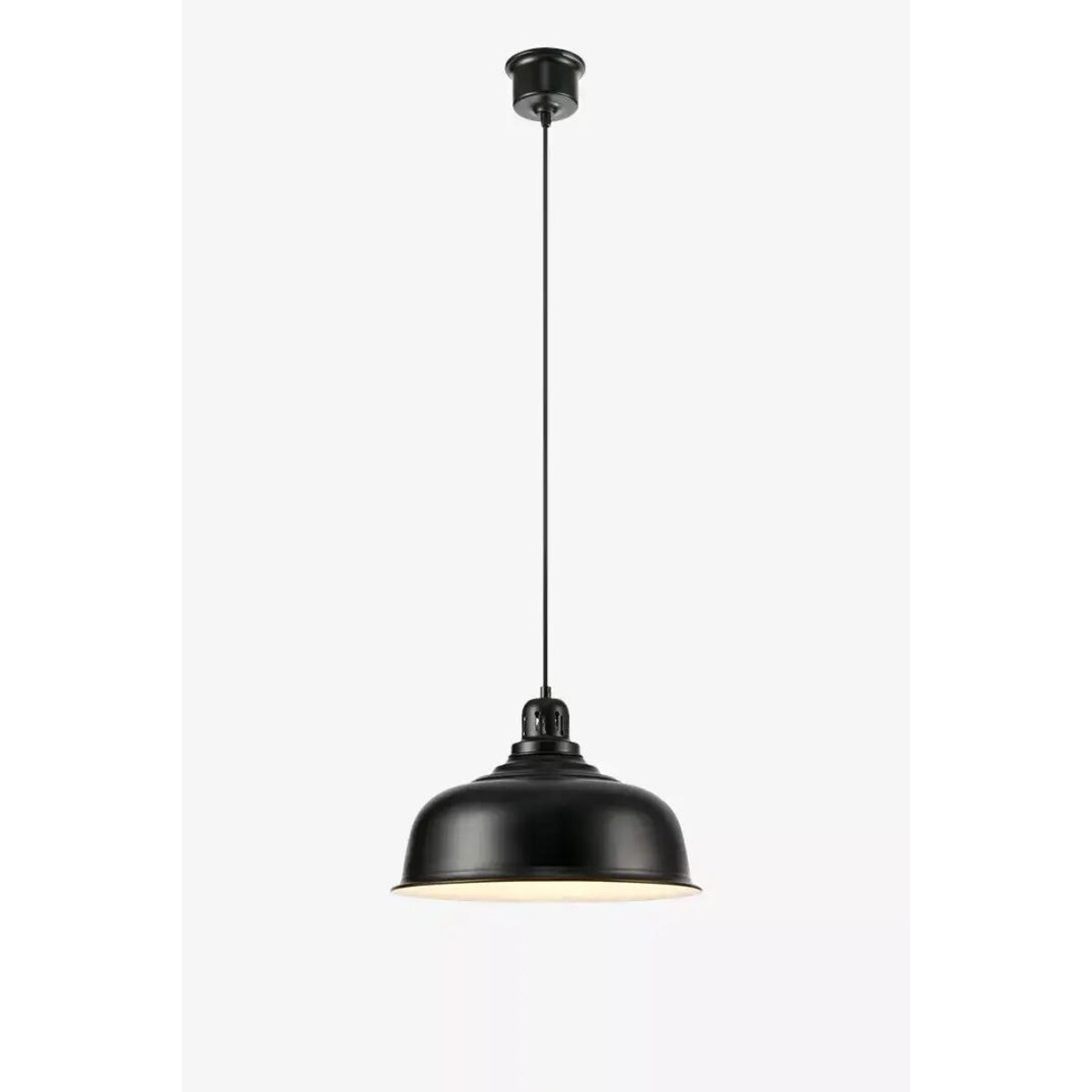 Wisząca lampa jadalniana Port nad stół czarna industrial