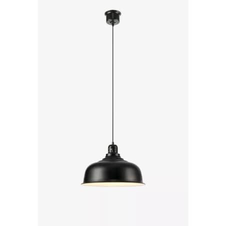 Wisząca lampa jadalniana Port nad stół czarna industrial