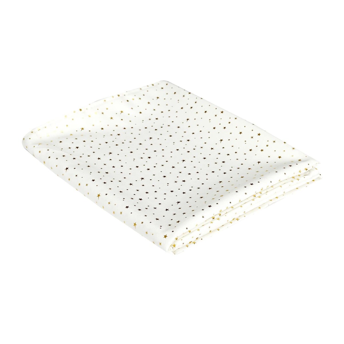 OBRUS 140x250 cm Star Dore Z POLIESTRU biały w złote wzory