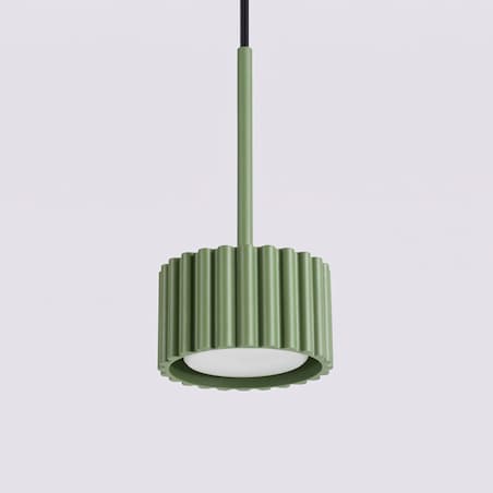 Lampa wisząca AURA 1 zielona oliwka Gx53