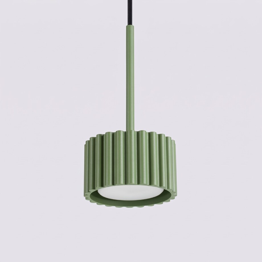 Lampa wisząca AURA 1 zielona oliwka Gx53