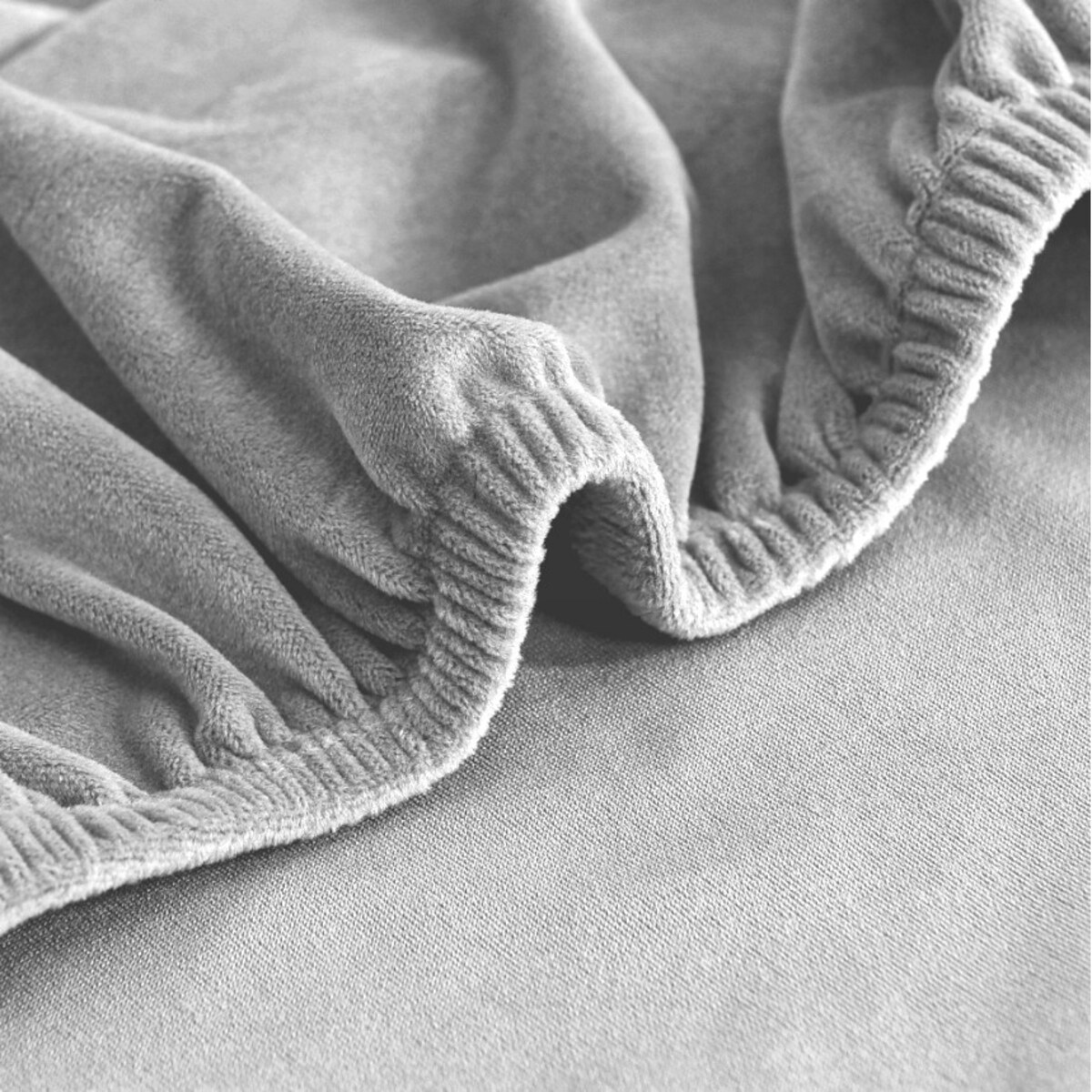 POKROWIEC NA SIEDZISKO 40x40cm JASNY SZARY WELUR ELASTYCZNY [26S]