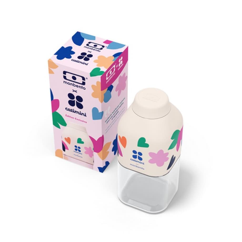 Butelka na wodę S Catmini Cream Positive, 330 ml, Monbento
