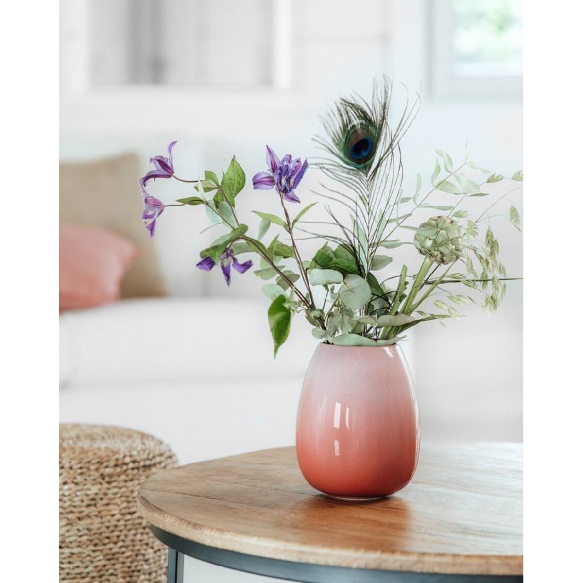 Wazon Drop L koralowy Perlemor Home, 1800 ml, Villeroy & Boch