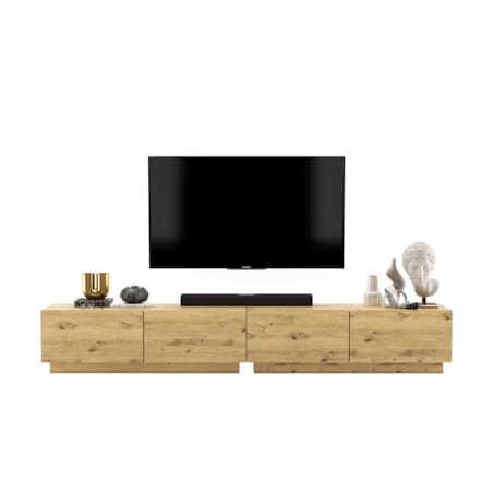 Szafka RTV Loft Stojąca / Wisząca Komoda RTV Dąb Artisan 240 cm