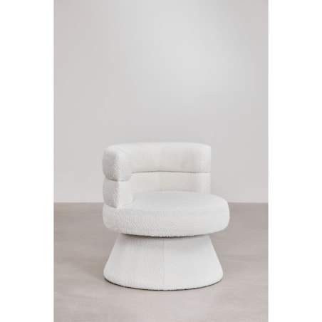 Fotel wypoczynkowy, obrotowy, bouclé Protea
