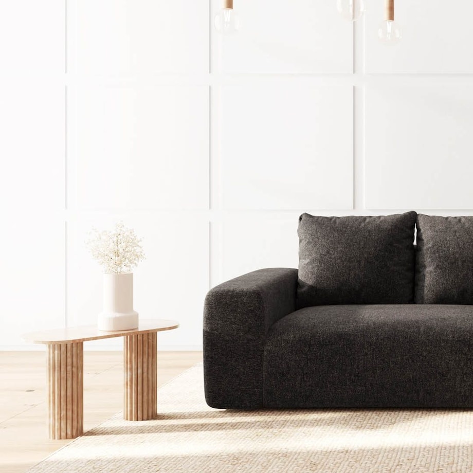 Monce Sofa narożna prawa antracytowa