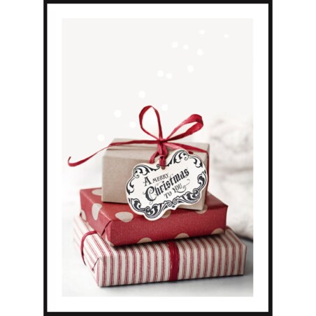 Poster Story, Plakat, Obraz - Prezenty Świąteczne, wymiary 21 x 30 cm