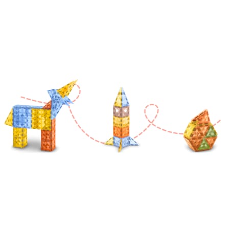 Klocki magnetyczne edukacyjne konstrukcyjne 3d Ricokids