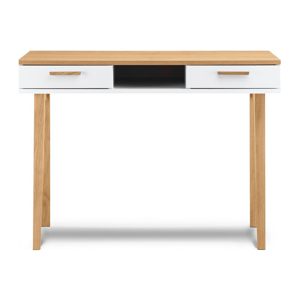 KONSIMO FRISK Białe biurko w stylu skandynawskim