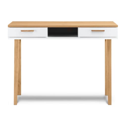 KONSIMO FRISK Białe biurko w stylu skandynawskim