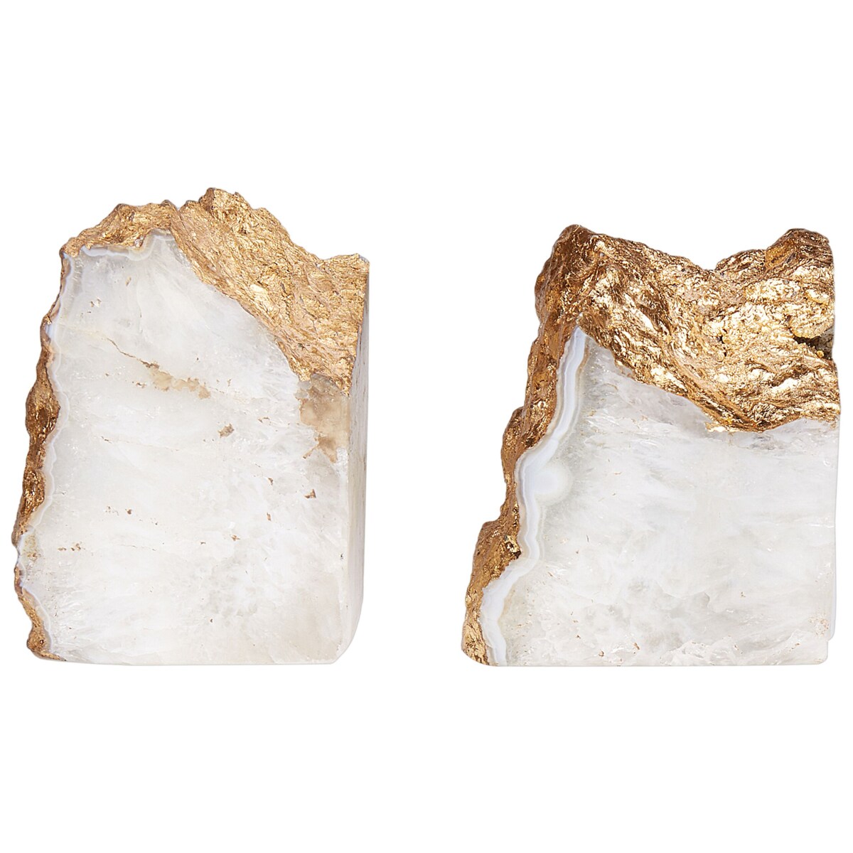 Podpórka do książek PERAMA Agat Biały Zestaw 2