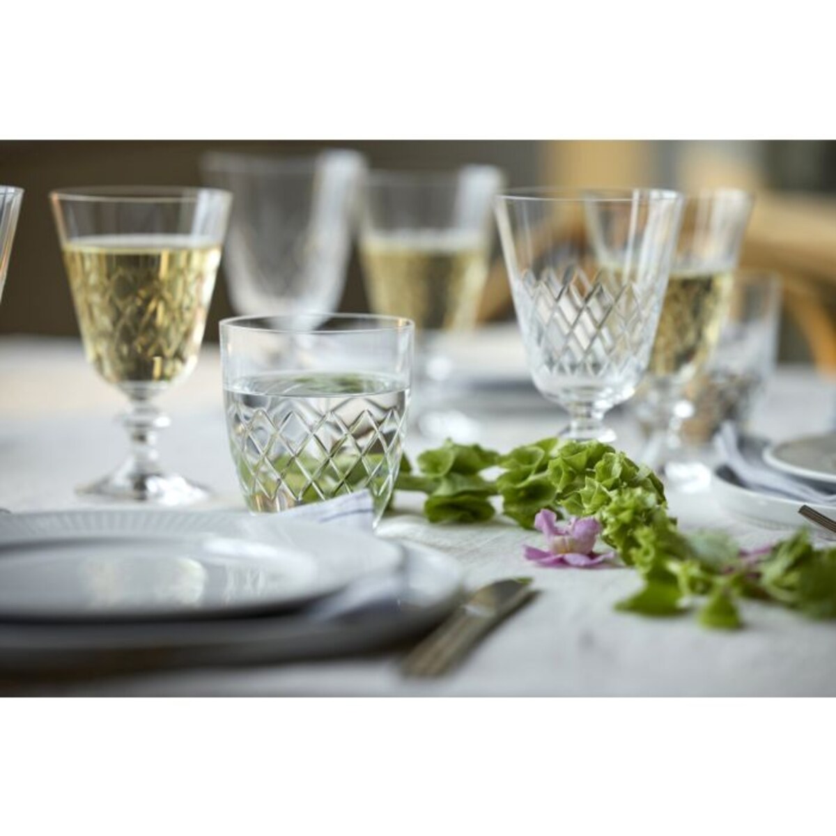 Kieliszki do białego wina ze szkła kryształowego Eaton 230 ml 2 sztuki 36238