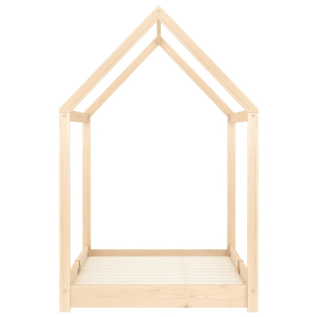 vidaXL Rama łóżka dziecięcego, lite drewno sosnowe, 90 x 200 cm