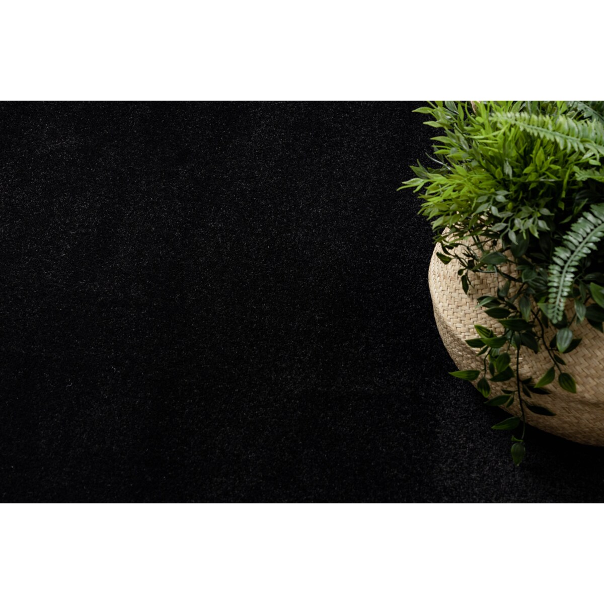 Dywan HAMPTON Chick koło ramka czarny koło 200 cm