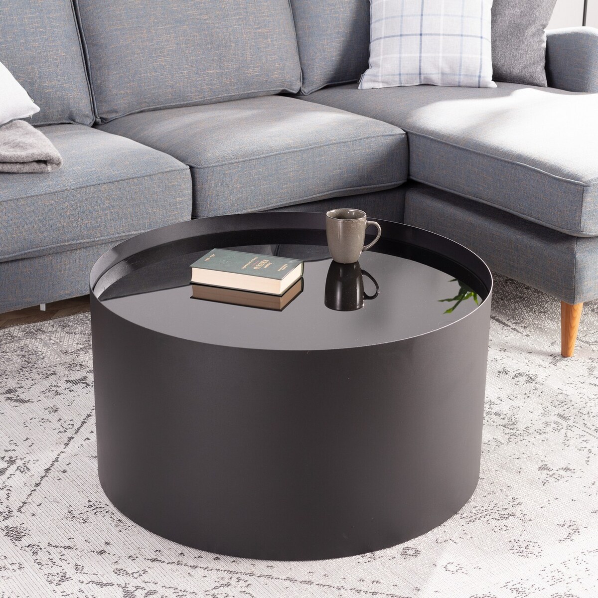 Stolik Tenebris 43cm, ⌀ 80 x 43 cm