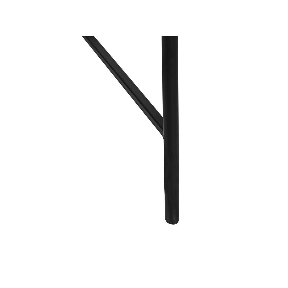 Stolik pomocniczy z tacą czarny z jasnym rattanem VIENNA