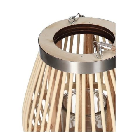 Lampion Bambusowy Rattanowy Latarnia 70 Cm Uszkodzone