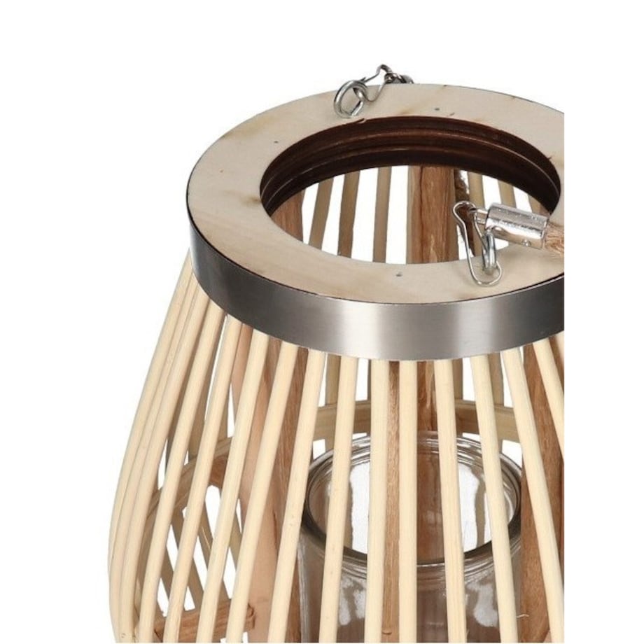 Lampion Bambusowy Rattanowy Latarnia 70 Cm Uszkodzone