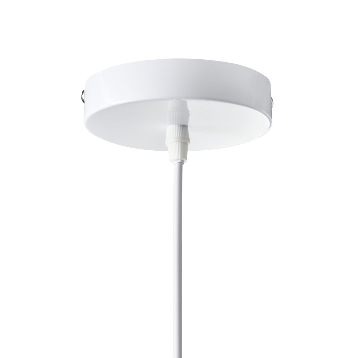 Lampa wisząca DEBONS Jedwab syntetyczny Biały