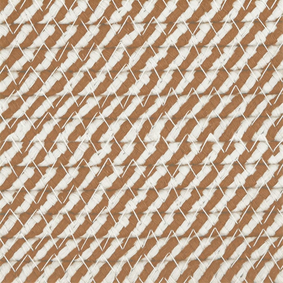 vidaXL Kosze do przechowywania, 2 szt., brązowo-białe, Ø28x28 cm