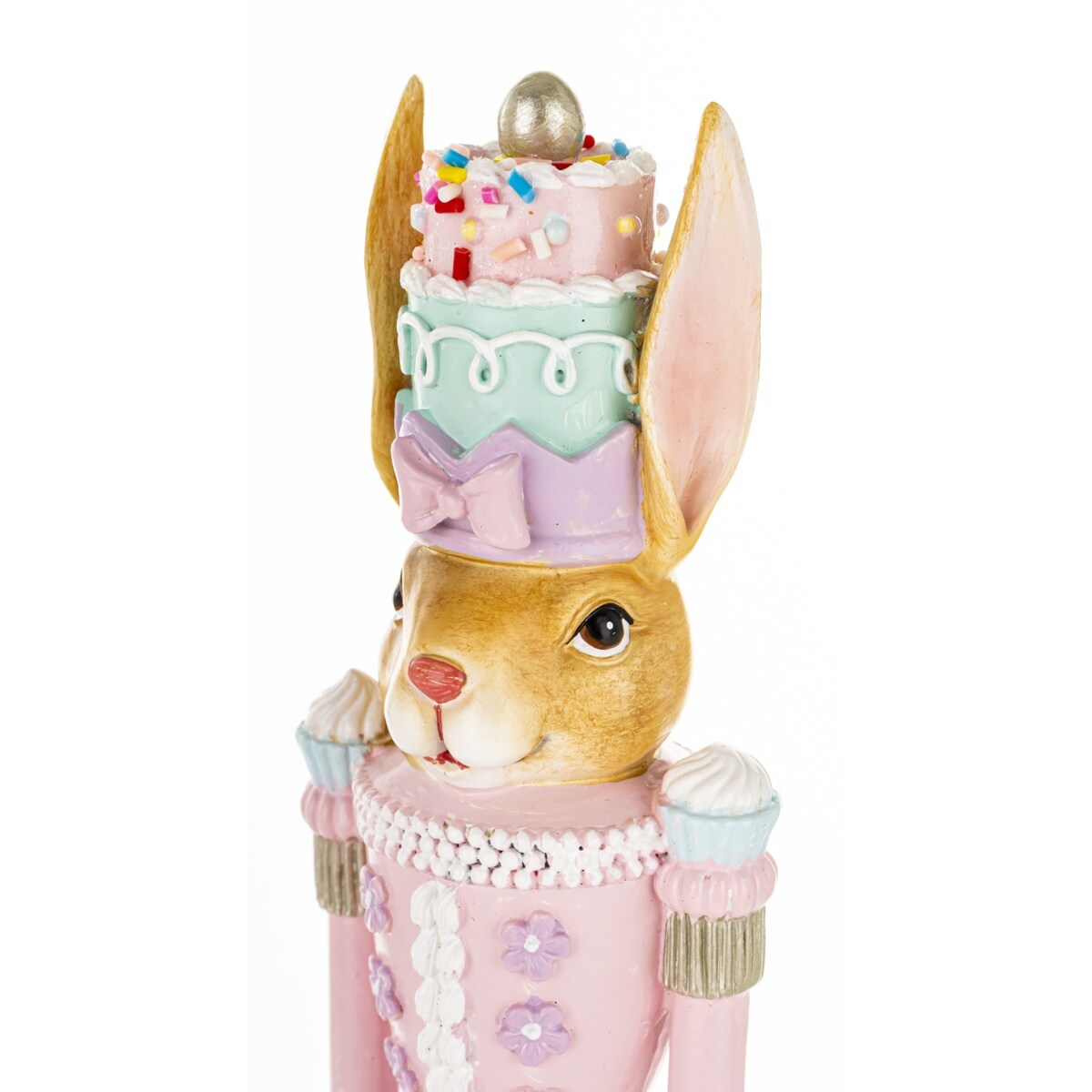 Dekoracja - króliczka na torcie 25x6,5x6,5 cm Tortowa laleczka