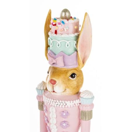 Dekoracja - króliczka na torcie 25x6,5x6,5 cm Tortowa laleczka