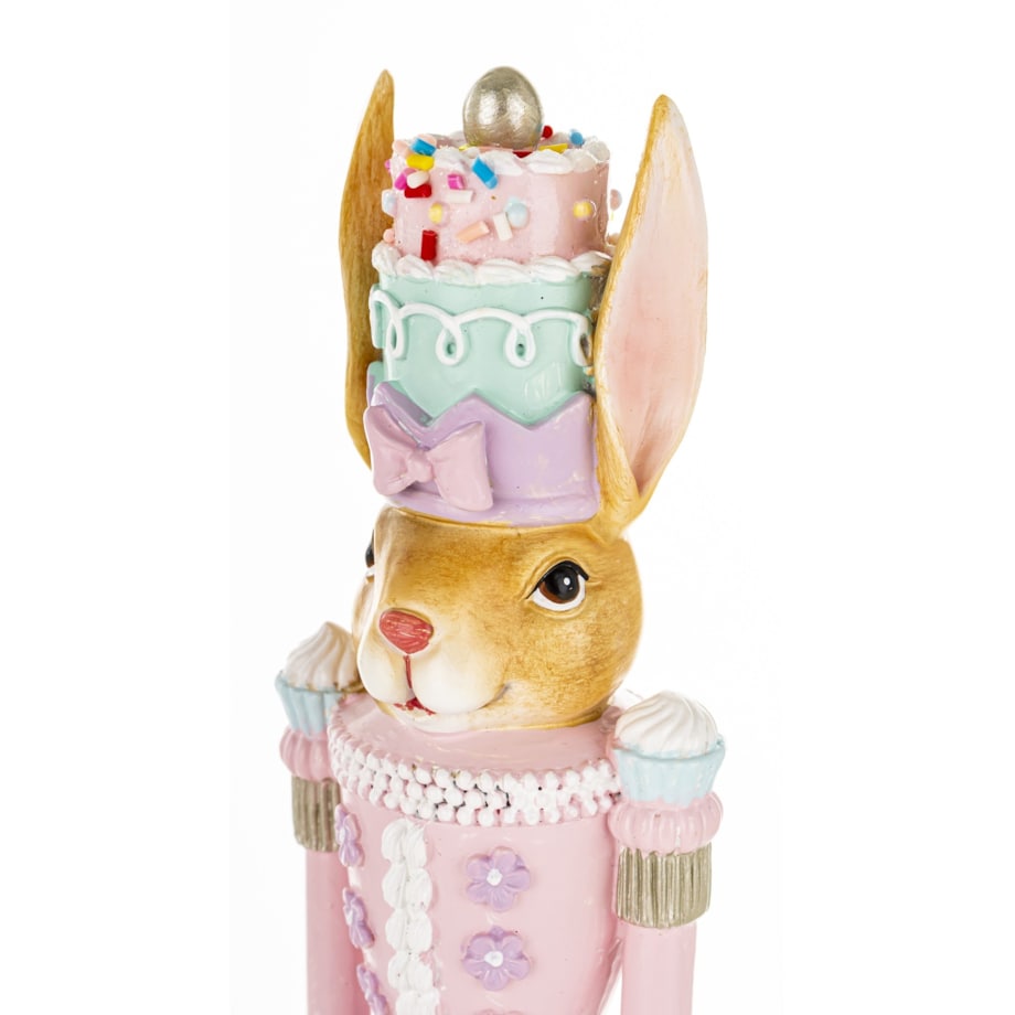 Dekoracja - króliczka na torcie 25x6,5x6,5 cm Tortowa laleczka