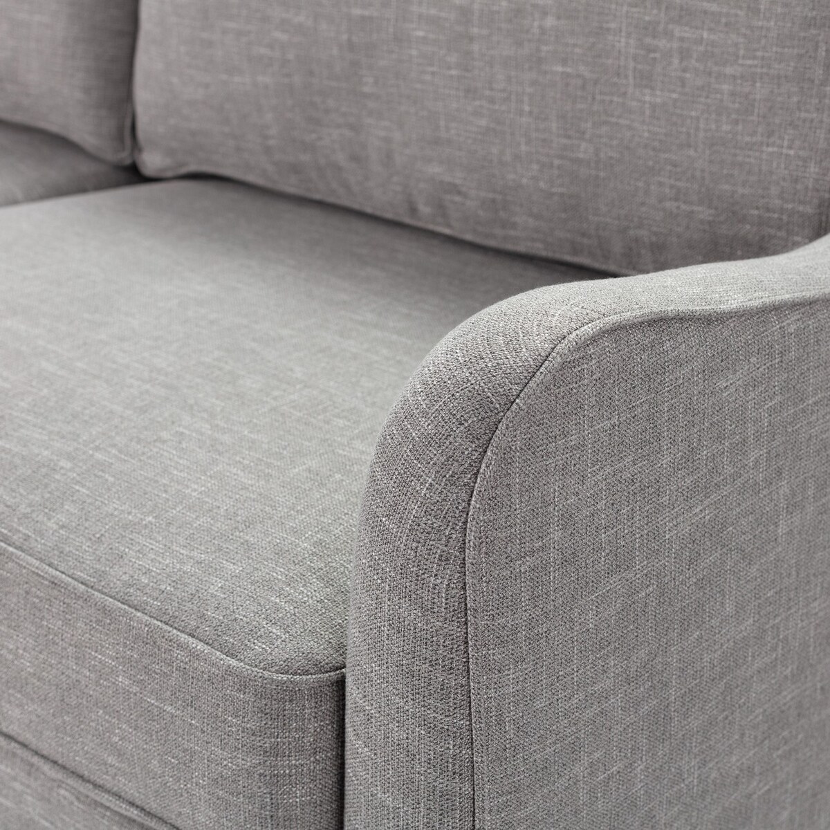 Sofa Venuste grey linen 3-os., 193 x 90 x 90 cm