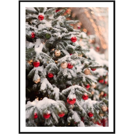Poster Story, Plakat, Obraz - Świąteczna Choinka w Zbliżeniu, wymiary 60 x 84 cm