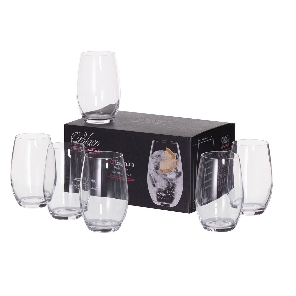 Szklanki Palazzo 6szt. 445ml, 6,3 x 8,5 x 12,5 cm