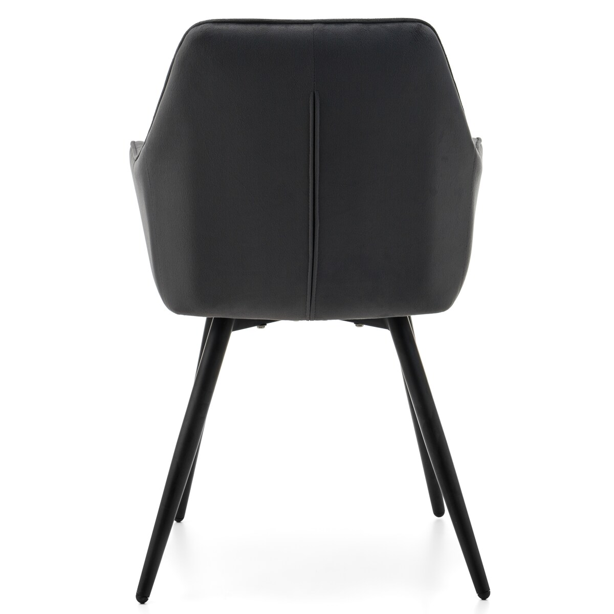 Krzesło tapicerowane pikowane welurowe do salonu jadalni nowoczesne PASSO szare