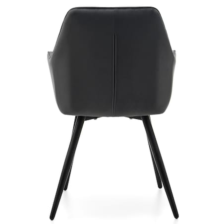 Krzesło tapicerowane pikowane welurowe do salonu jadalni nowoczesne PASSO szare