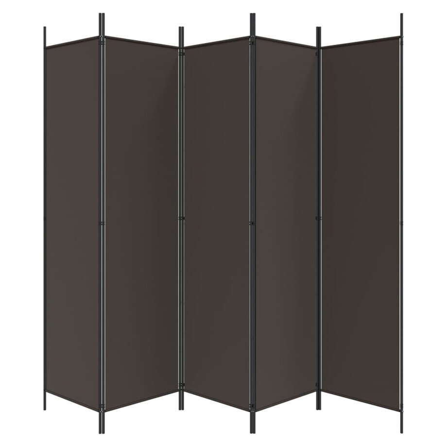 vidaXL Parawan 6-panelowy, brązowy, 300x200 cm, tkanina
