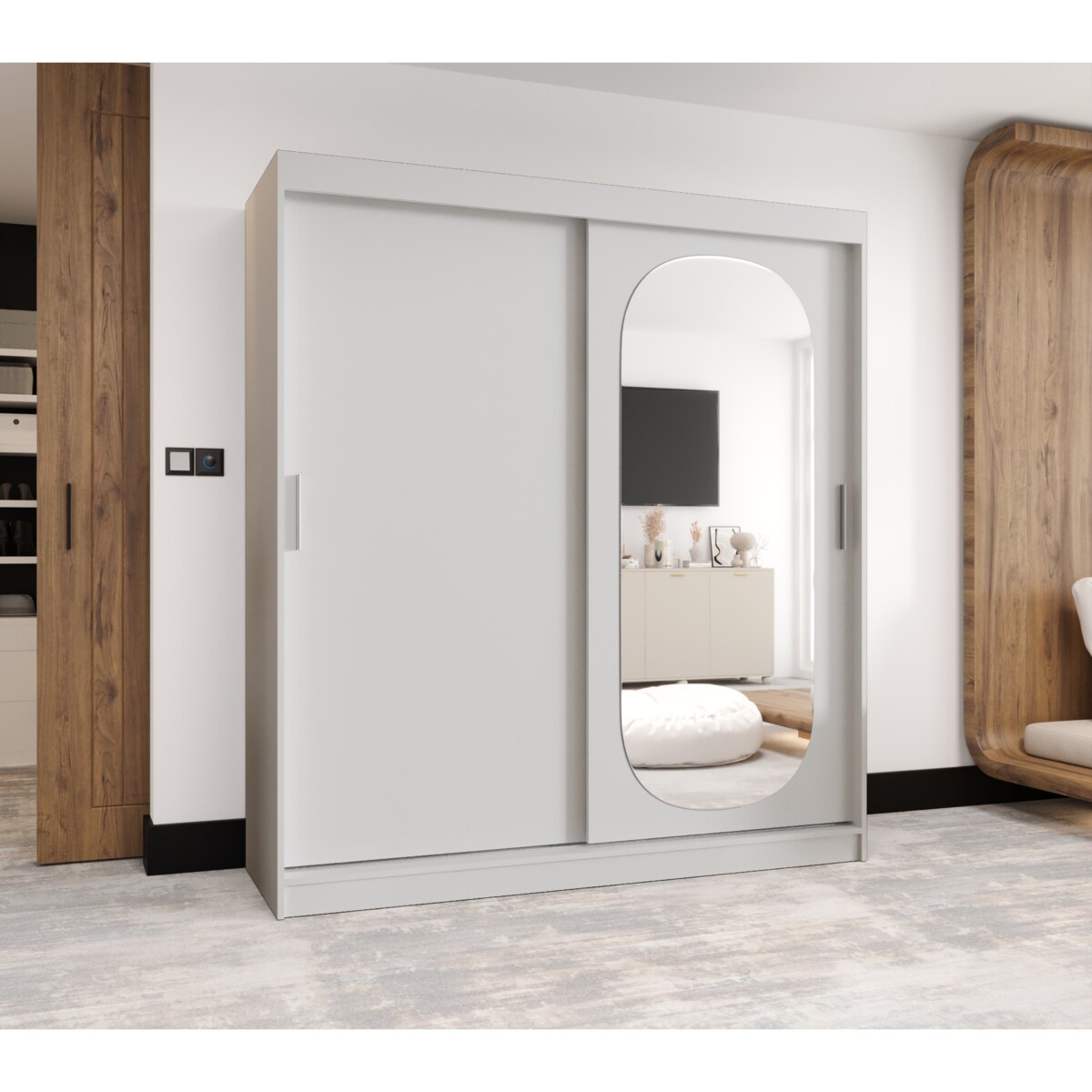 Szafa przesuwna ROYAL 180 biały