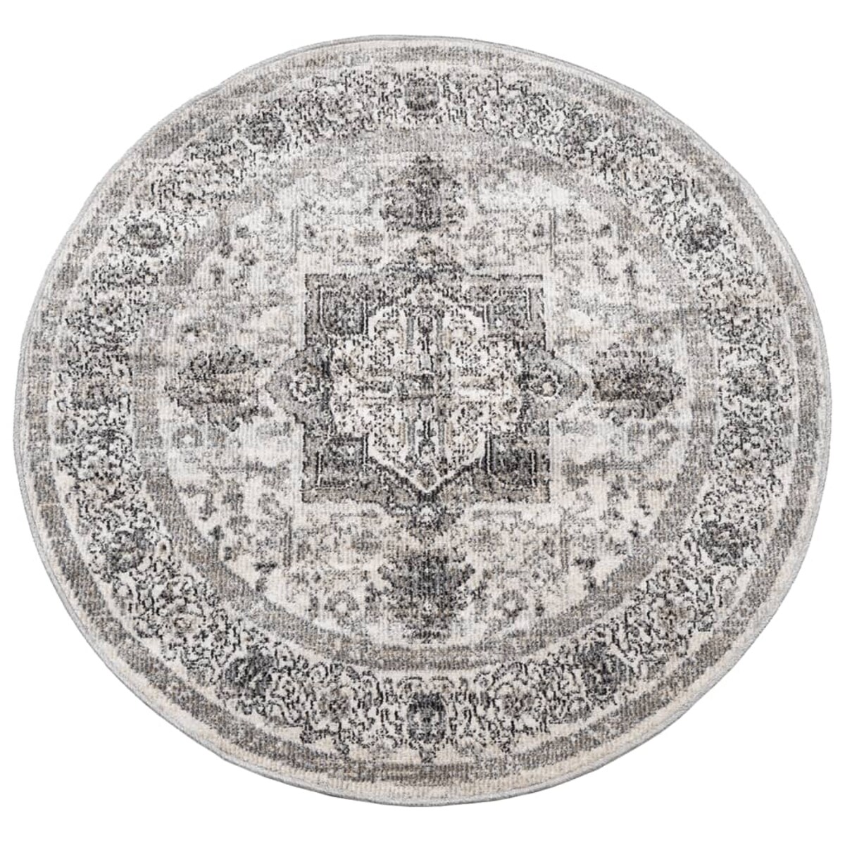 vidaXL Dywan ARBIZU do pomieszczeń i na zewnątrz, vintage, Ø 120 cm