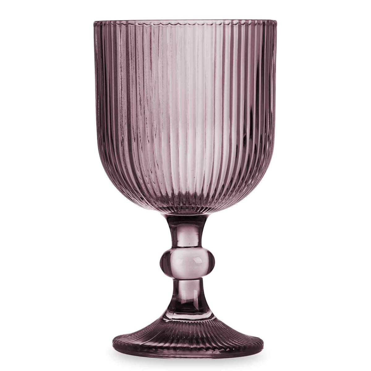 Zestaw kieliszków do wina LINES z ryflowanego szkła, 6 sztuk, 260 ml