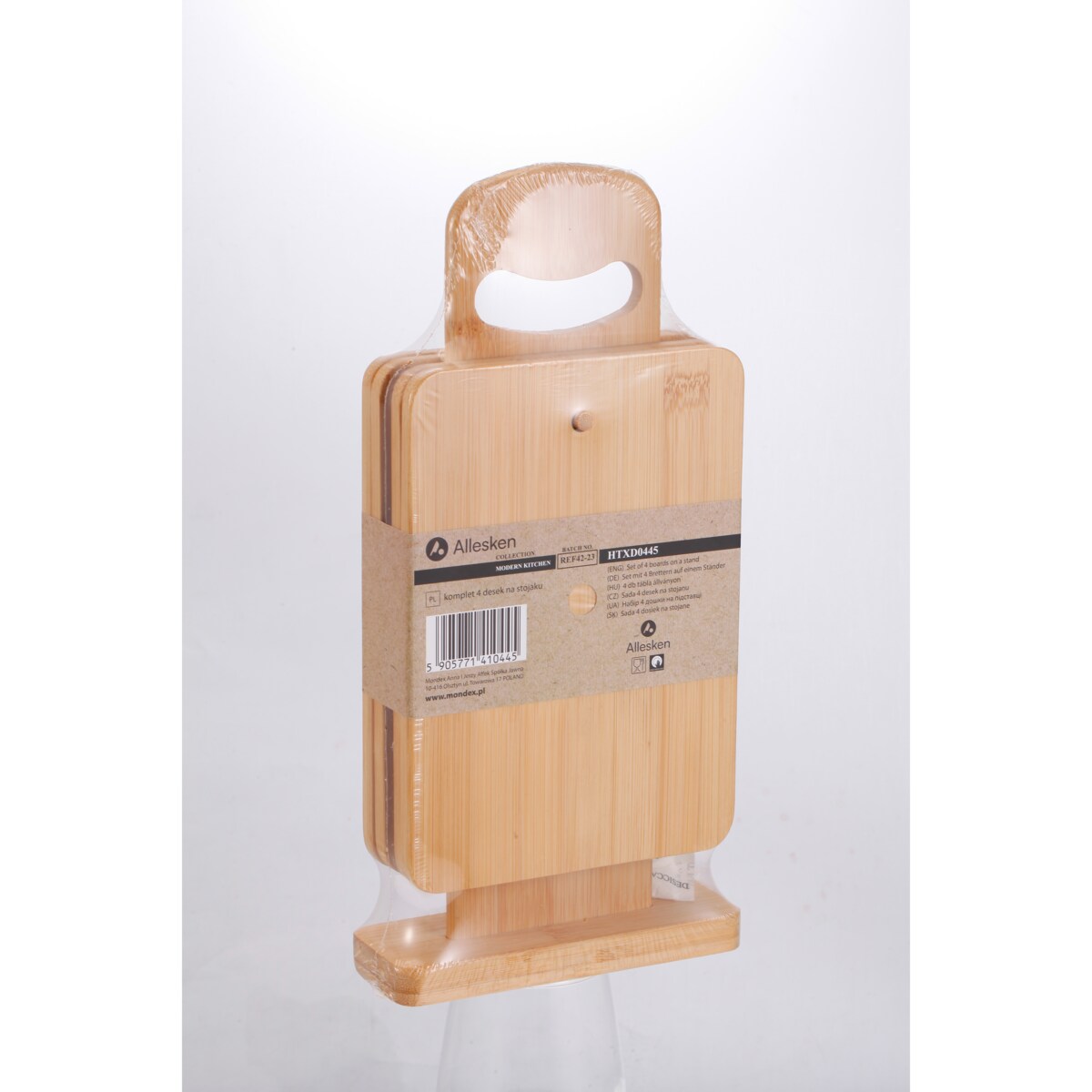 MODERN KITCHEN Komplet 4 desek na stojaku 15x5,5x31cm