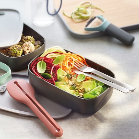 Zestaw sztućców podróżnych ze stali nierdzewnej 4-el., różowy BergHOFF