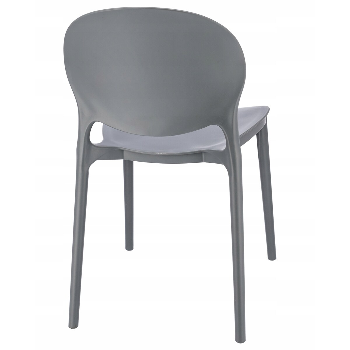 Krzesło ogrodowe plastikowe JUSTIN szare