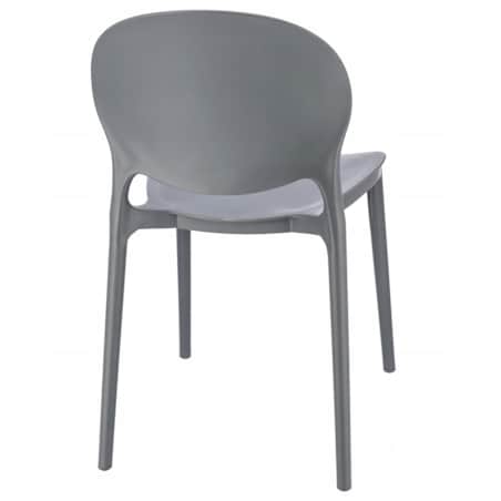 Krzesło ogrodowe plastikowe JUSTIN szare