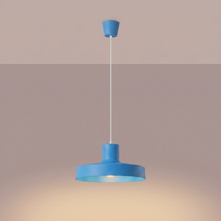 Lampa wisząca BILO błękitna