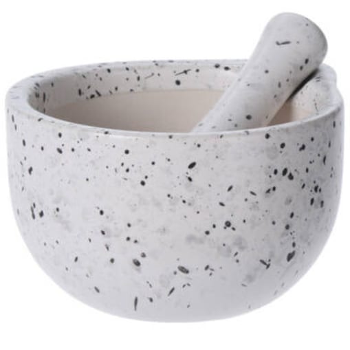 Moździerz kuchenny z tłuczkiem, ceramiczny