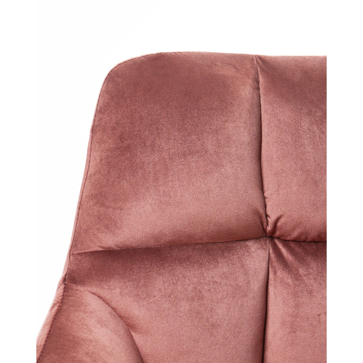 Krzesło obrotowe PALMDALE Welur Różowy
