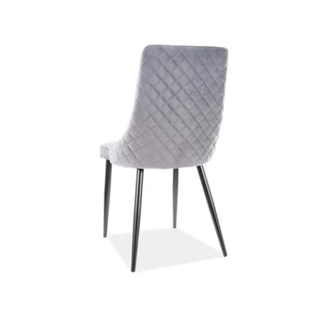 Krzesło PIANO B VELVET szare