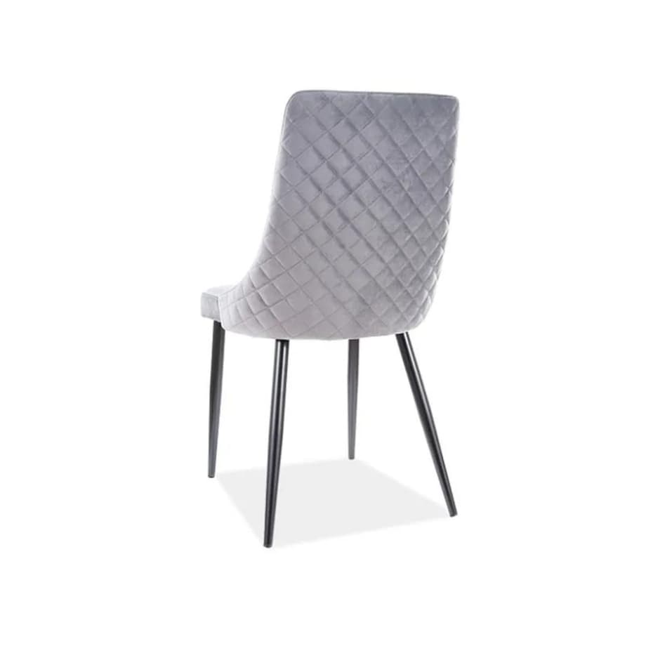 Krzesło PIANO B VELVET szare